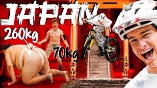 Fight against the heaviest SUMO in the World with 260kg // BIKE the WORLD - JAPAN 🇯🇵