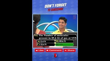 Mole concept  IIT&JEE Questions NO 16 || IX Class