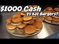 $1000 BURGER EATING CONTEST IN NEW YORK | Flip Burger | Man Vs Food