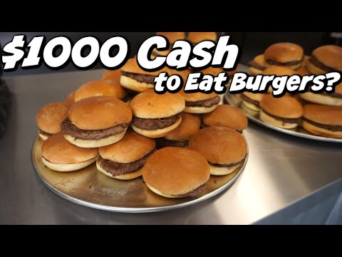 $1000 BURGER EATING CONTEST IN NEW YORK | Flip Burger | Man Vs Food -  YouTube