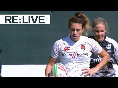 RE:LIVE: Offloading rugby at its finest as Abbie Brown scores for England