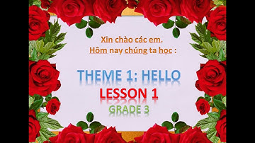 Smart start 3-theme 1-lesson 1/ Tiếng Anh lớp 3-bài 1