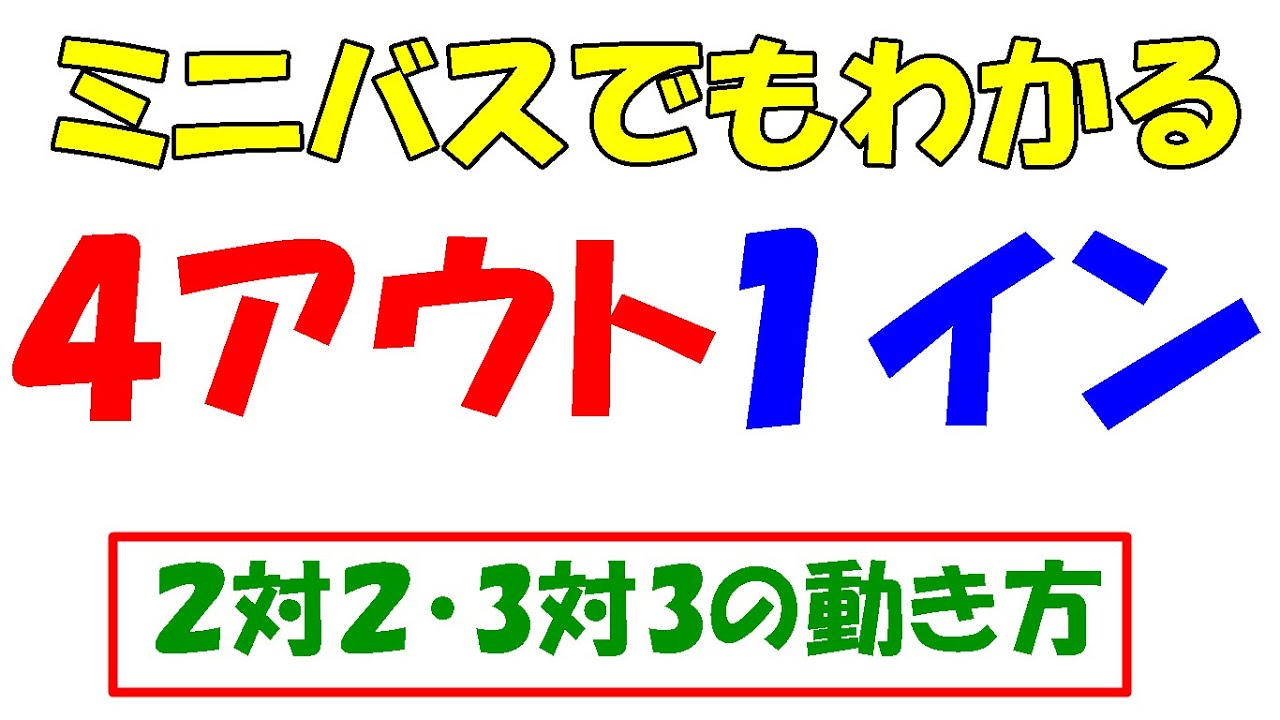 ミニバスでも出来る】シンプルな攻め方で4アウト1インの