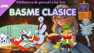 Marea Colecție de Basme Clasice 📖 Povești Lungi de Adormit Copiii (Aladin, Pinocchio) 🌟✨