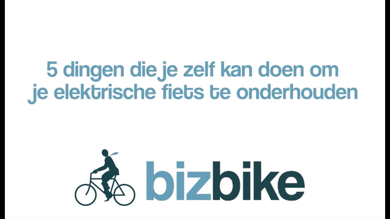 Tutorial: 5 dingen die je zelf kan doen om je elektrische fiets te  onderhouden (NL) - YouTube