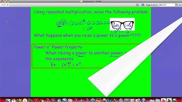 Algebra 7-3 Multiplication Properties of Exponents
