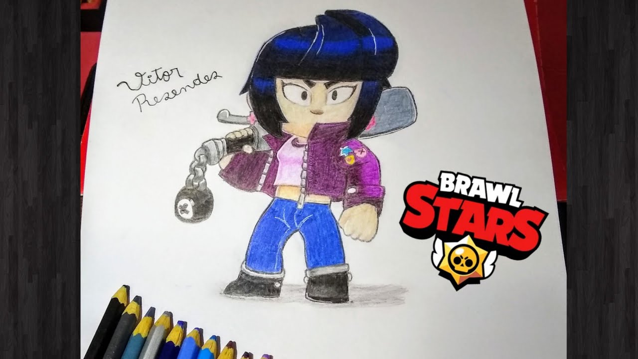 Drawing Bibi Brawl Stars Youtube - bibi do jogo brawl stars