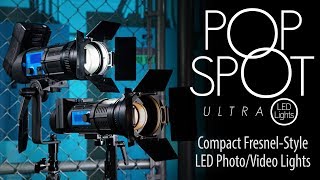 PopSpot Ultra — компактный светодиодный светильник для фото/видео в стиле Френеля