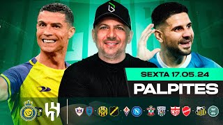 PALPITES DE FUTEBOL PARA HOJE 17 05 2024 (SEXTA-FEIRA)   BILHETE PRONTO | Boleiros Tips