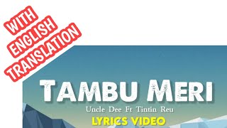 Video thumbnail of "Tambu Meri Lyrics video - Uncle Dee ft Tintin Reu (ENGLISH TRANSLATION) | Tambu lewa |"