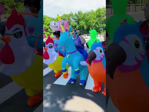 Swantastic Inflatable Race - Silvermine Dual Language Magnet School