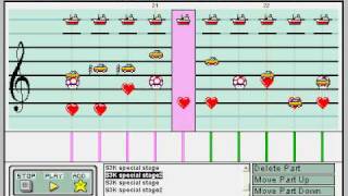 Sonic 3 And Knuckles Special Stage Theme On Mario Paint Composer