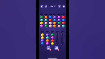 Sort Ball: Color Puz Fun Level 49 #sortball #colorsorting #shortsfeed