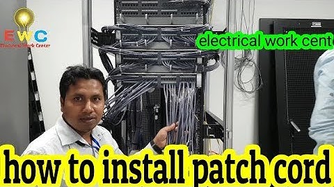 how to install patch cord || from patch panel to switch