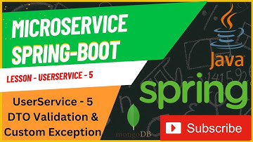 UserService Tutorial-5 DTO validation and custom exception handling | Microservice In Hindi. #java