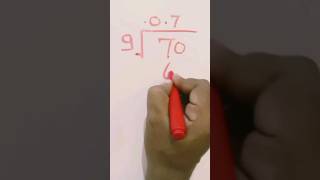 7÷9 division in points #shorts #math #maths #mathematics