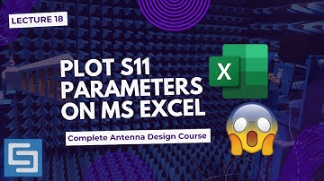 HOW TO PLOT S11 IN MS EXCEL? [LECTURE 18] | #antennadesign, #cststudiosuite , #antennadesign
