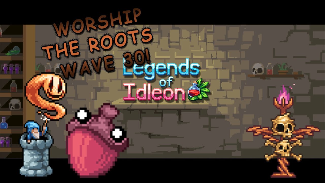 Legends of idleon Worship 3rd totem THE ROOTS idleon worship wave 30
