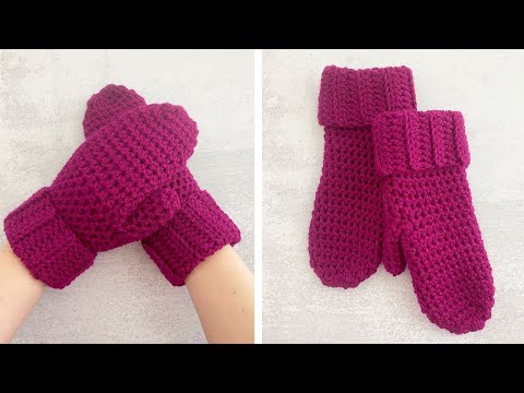 Video: How To Crochet Mittens