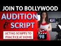 Acting audition  acting monologues in hindi  audition scripts to practice join to bollywood