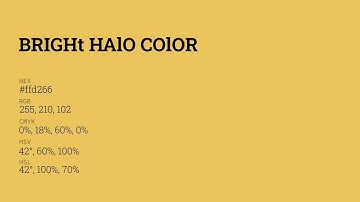 What color is Bright Halo ? #ffd266 hex color - Yellow color - Warm color ffd266