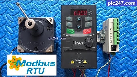 DVP 14SS2 "Modbus RTU" INVT Goodrive 20 VFD