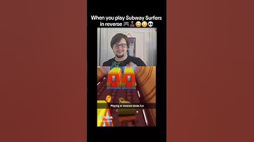 When you play Subway Surfers in reverse 🎮🕹😂😳💀 #shorts #funny #subwaysurfers #fyp #reverse #comedy