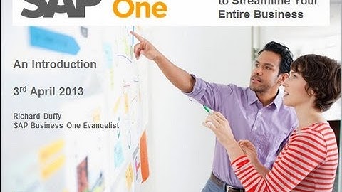 An overview of SAP Business One featuring Version 9