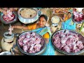    mutton curry pulao cooking  eating  village marriage food  spicy mutton curry  rice