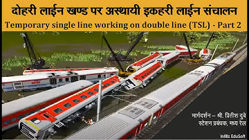 Temporary single line working on double line (TSL) (S.R. 6.02 –1)-Part 2