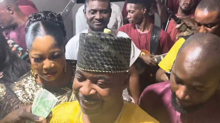 MC OLUOMO SMILED OUT LOUD AS PRAYERS ,PRAISES AND APPRECIATION WAS SHOWED TO HIM ON STAGE