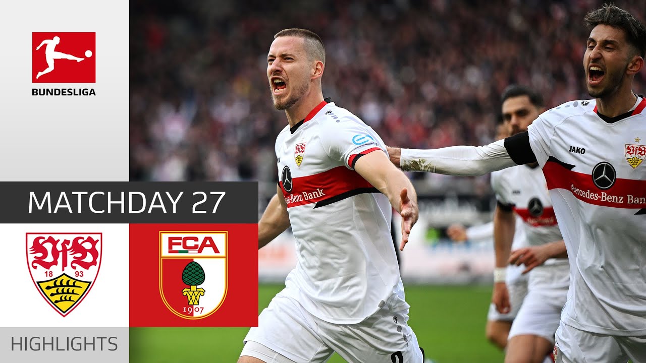 Bundesliga last day roundup: Stuttgart face relegation playoff as Augsburg  beat the drop