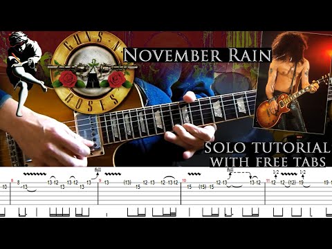 Guns N' Roses - November Rain 1St Guitar Solo Lesson