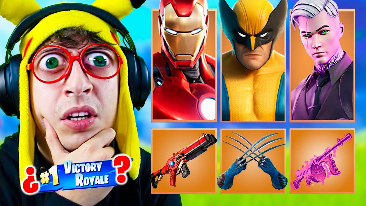 RANDOM **BOSS** SKIN CHALLENGE en Fortnite Battle Royale!! (Reto skin de jefe aleatoria temporda 4)