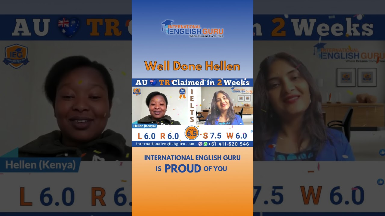 Hellen Scored 6.5 Band with IEG IELTS Online Course | International English Guru
