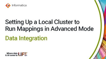 Setting Up a Local Cluster to Run Mappings in Advanced Mode in Data Integration