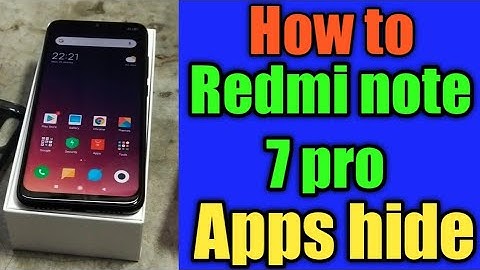 How to hide redmi note 7 pro apps/ redmi apps hide