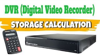 CCTV Training - Storage Calculator for DVR (Digital Video Recorder) screenshot 4
