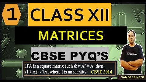 If A is a square matrix such that A2 = A, then (I + A)3 - 7A, where I is an identity