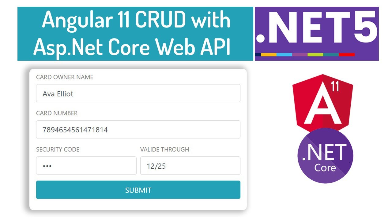 asp.net c# เบื้องต้น  2022  ASP.NET Core Web API CRUD với Angular 11