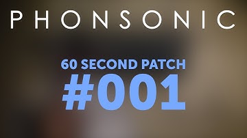 60 Second Patch #001 for the Moog Subharmonicon