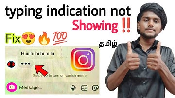 instagram typing indicator not showing / instagram message typing not showing / tamil