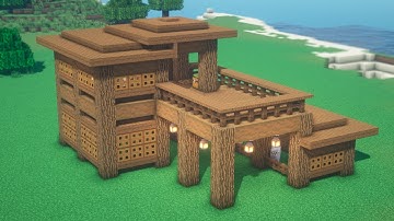 Minecraft - How to Build a Simple Barn for Animals