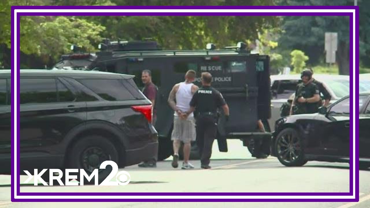 Suspect arrested following SWAT standoff near Tekoa and 29th Ave - YouTube