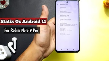 StatiX Os Android 11 For Redmi Note 9 Pro | Installation & Full Review | Superb Rom🔥🔥🔥