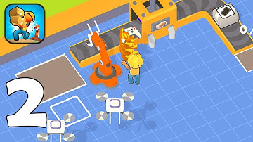 Factory Universe - Part 2 Stickmam Idle Factory Worker - Gameplay Walkthroug(Android, iOS Game)
