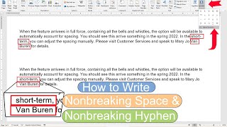 How To Make Non-Breaking Space and Hyphen in MS Word screenshot 5