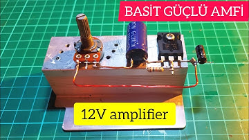 AMFİ YAPIMI - BASİT GÜÇLÜ AMFİ DEVRESİ YAPIMI - ANFİ YAPIMI - TEK TRANSİSTÖR İLE AMFİ YAPIMI