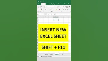 shortcut for insert new excel sheet #shorts #excel #exceltutorial #deepaccounting #exceltips