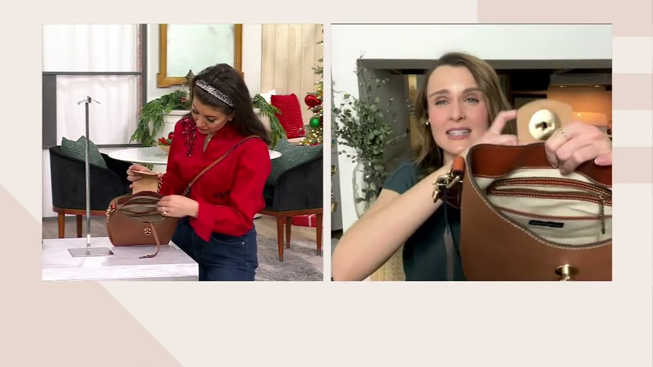 TF Turn Lock Porte-monnaie Pour Sac à Main En Cuir Avec